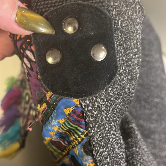 Suede fringe leather hobo bag - Picture 13 of 14